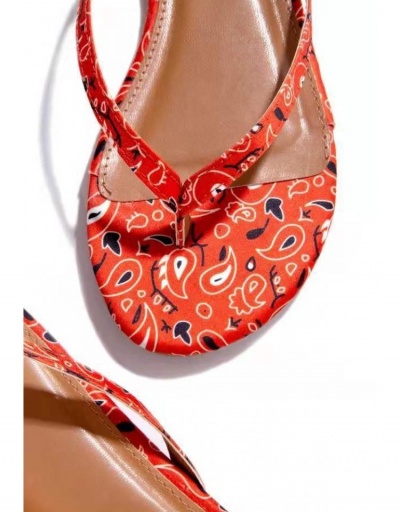 Replica Beach  Paisley Printed Flip Flops For Women #798368 $14.66 USD for Wholesale