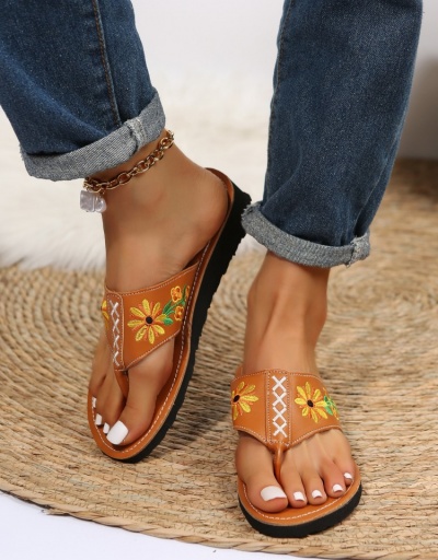  Ethnic Style Embroidered Women's Slippers #798378 $16.90 USD, Wholesale Fashion Slippers