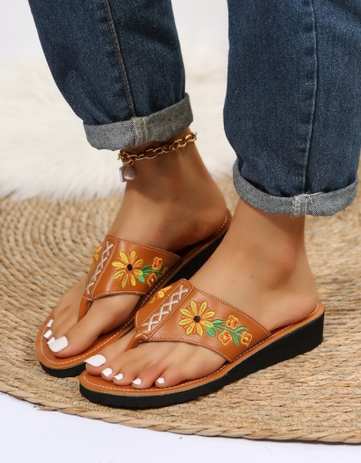 Replica  Ethnic Style Embroidered Women's Slippers #798378 $16.90 USD for Wholesale