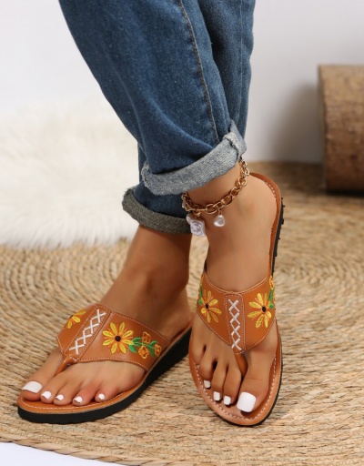 Replica  Ethnic Style Embroidered Women's Slippers #798378 $16.90 USD for Wholesale