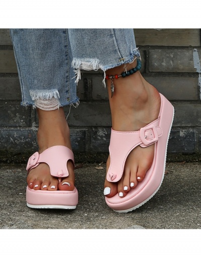 Summer Fashion Solid Color Pu Women's Slippers #798389 $15.21 USD, Wholesale Fashion Slippers