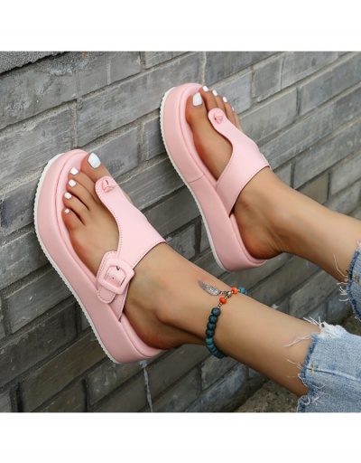 Replica Summer Fashion Solid Color Pu Women's Slippers #798389 $15.21 USD for Wholesale