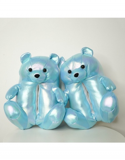 Replica  New Teddy Bear PU Home Slippers #798398 $26.33 USD for Wholesale