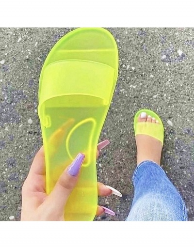 Replica Euro Style  Transparent Solid Color Casual Slippers  #798408 $12.30 USD for Wholesale