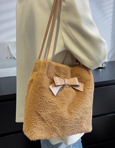 Replica Cute Warmth Bow Shoulder Tote Bag For School #798425 $8.13 USD for Wholesale