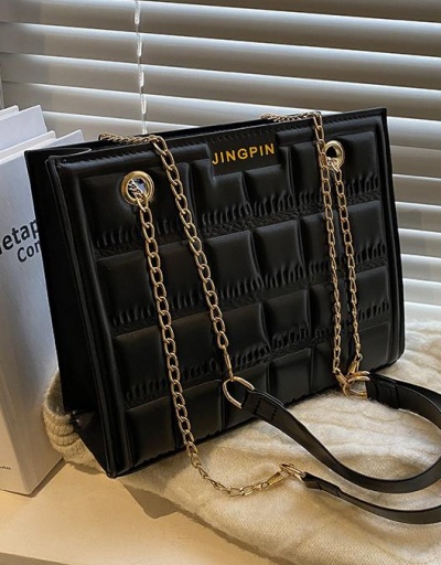 Korean Style Solid Chain Shoulder Tote Bag For Work #798429 $10.69 USD, Wholesale Fashion Tote Bag