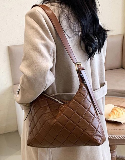 Replica Casual Solid White Rhombus Lattice Tote Bag For Women #798460 $22.43 USD for Wholesale