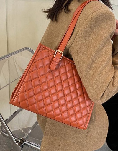 Replica Zipper Solid Rhombus Lattice White Tote Bag For Women #798469 $11.90 USD for Wholesale