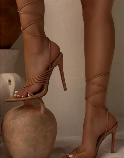  Roman Pointed High Heel Bandage Sandals #798486 $39.00 USD, Wholesale Fashion Heels