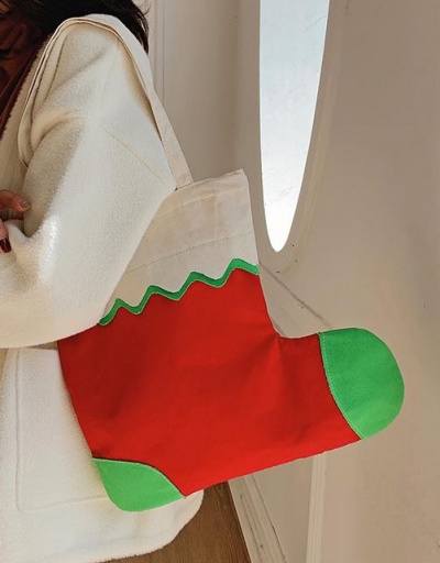 Replica Canvas Christmas Stocking Cute Tote Bags #798491 $11.38 USD for Wholesale