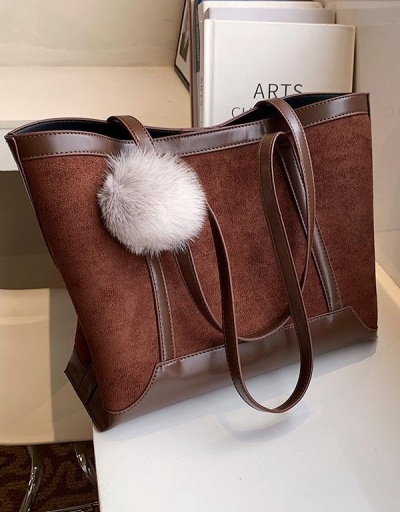 Replica Versatile Brown Shoulder Tote Bags For Women #798510 $25.48 USD for Wholesale