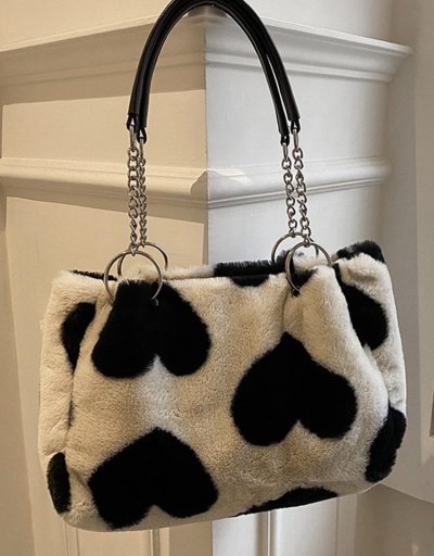 Cute Heart Fluffy Tote Bags For Women #798522 $11.23 USD, Wholesale Fashion Tote Bag