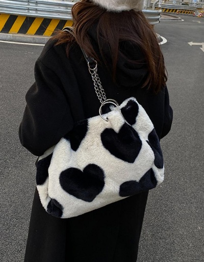 Replica Cute Heart Fluffy Tote Bags For Women #798522 $11.23 USD for Wholesale