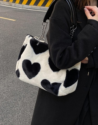 Replica Cute Heart Fluffy Tote Bags For Women #798522 $11.23 USD for Wholesale