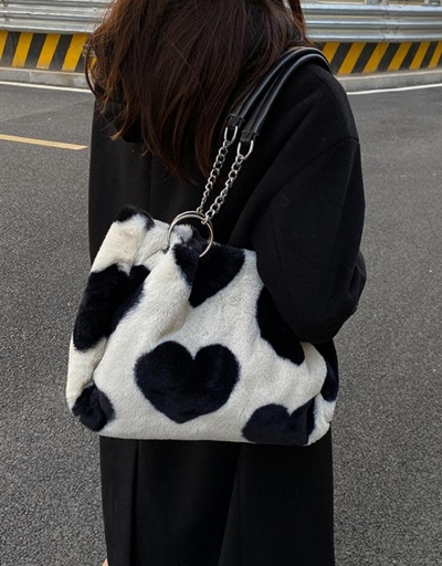 Replica Cute Heart Fluffy Tote Bags For Women #798522 $11.23 USD for Wholesale