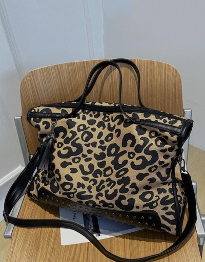 Leopard  Printed Travel Large Tote Bagd For Women #798529 $27.10 USD, Wholesale Fashion Tote Bag