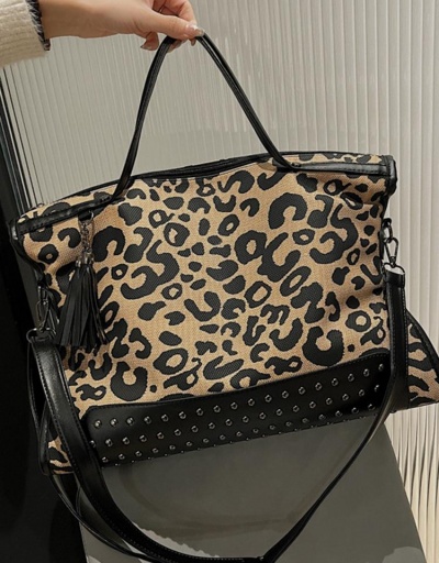 Replica Leopard  Printed Travel Large Tote Bagd For Women #798529 $27.10 USD for Wholesale