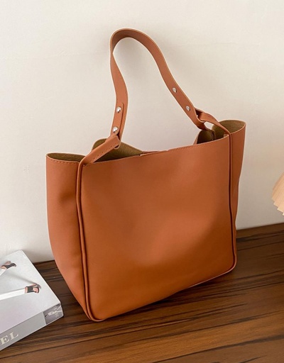 Replica Simple Design Solid Large Tote Bag For Women #798532 $9.41 USD for Wholesale