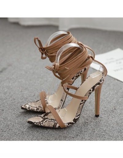 Replica  Euro Style Sexy Colorblock Lace Up High Heels #798539 $39.18 USD for Wholesale