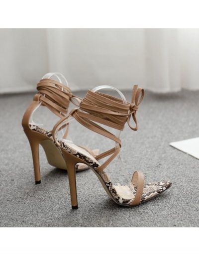 Replica  Euro Style Sexy Colorblock Lace Up High Heels #798539 $39.18 USD for Wholesale