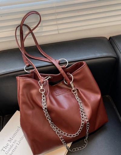 Replica Vintage Fashion Solid Chain Tote Bag For Work #798555 $10.83 USD for Wholesale