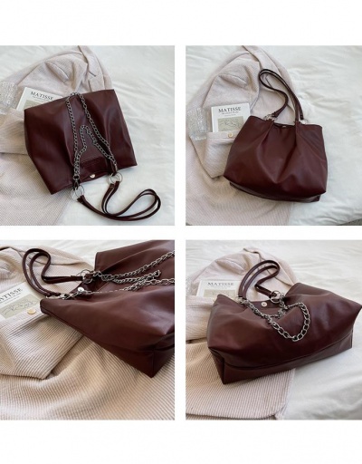 Replica Vintage Fashion Solid Chain Tote Bag For Work #798555 $10.83 USD for Wholesale