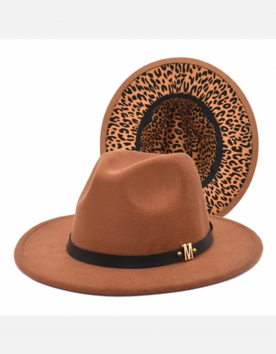 Replica Vintage Leopard Felt Fedora Hat  For Women  #798558 $12.85 USD for Wholesale