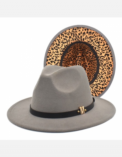 Replica Vintage Leopard Felt Fedora Hat  For Women  #798558 $12.85 USD for Wholesale