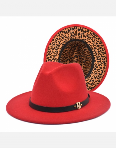 Replica Vintage Leopard Felt Fedora Hat  For Women  #798558 $12.85 USD for Wholesale