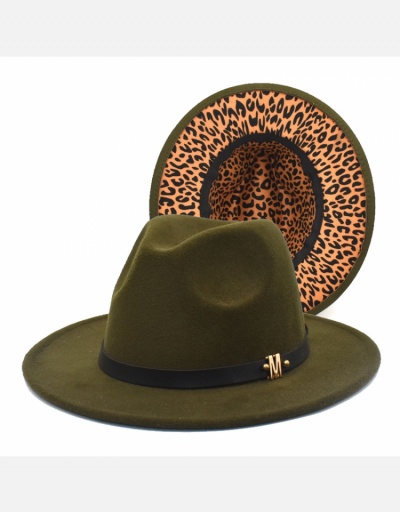 Replica Vintage Leopard Felt Fedora Hat  For Women  #798558 $12.85 USD for Wholesale