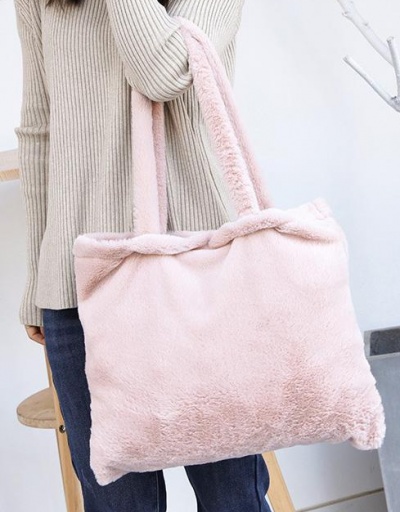 Replica Casual Solid White Tote Bag For Student #798559 $8.76 USD for Wholesale