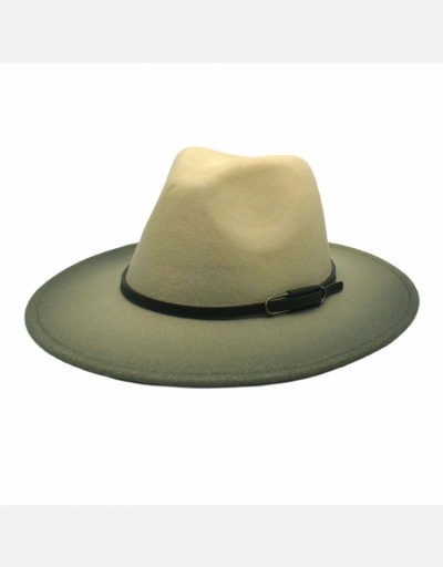 Replica British Style Gradient Color Fall Men Fedora Hats #798569 $13.47 USD for Wholesale