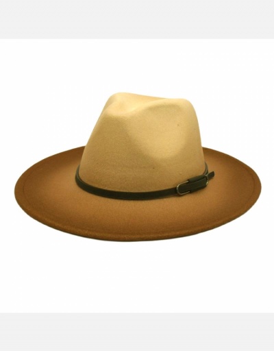 Replica British Style Gradient Color Fall Men Fedora Hats #798569 $13.47 USD for Wholesale