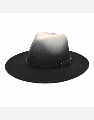 Replica British Style Gradient Color Fall Men Fedora Hats #798569 $13.47 USD for Wholesale