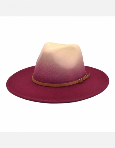 Replica Gentlemen Vintage Gradient Color Unisex Fedora Hat  #798571 $12.38 USD for Wholesale