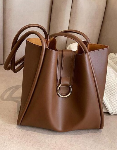 Versatile Women Solid Black Tote Bag For Student #798574 $21.06 USD, Wholesale Fashion Tote Bag