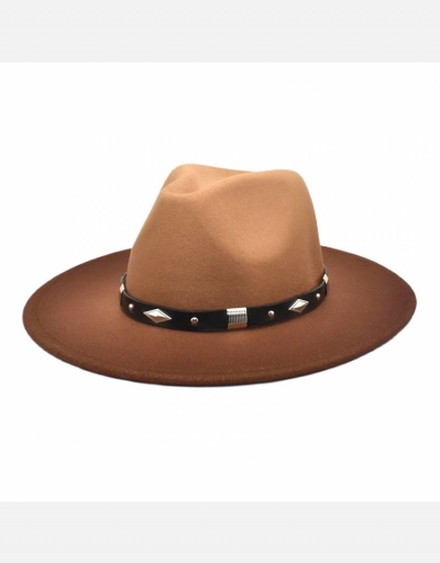 Replica Vintage  Gradient Color Spring Fedora Hat  #798584 $12.48 USD for Wholesale