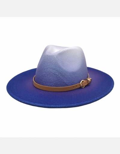 Replica British Style Gradient Color Fedora Hats #798586 $13.23 USD for Wholesale