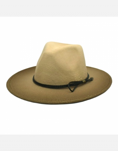 Replica Fashion Gradient Color Woolen Fedora Hat Caps #798588 $13.33 USD for Wholesale