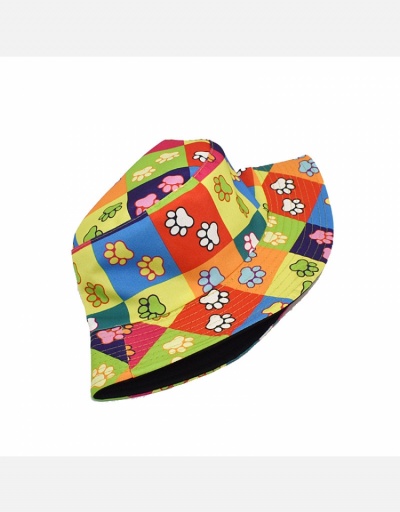 Replica Cute Cartoon Paw Printed Unisex Summer  Fisherman Hats #798594 $10.53 USD for Wholesale