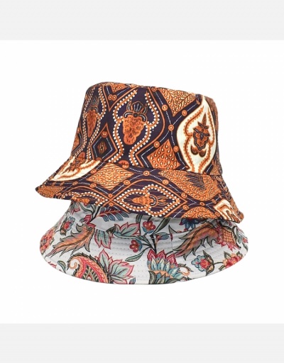 Replica Reversible Printed Summer Leisure Unisex Fisherman Hat #798599 $9.67 USD for Wholesale