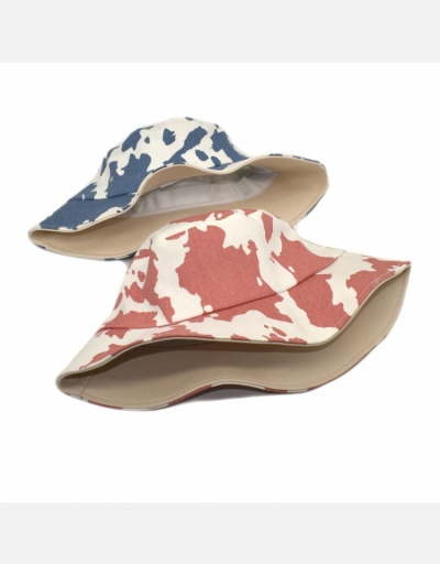 Replica Easy Matching Cow Printed Women  Fisherman Hats #798614 $11.84 USD for Wholesale