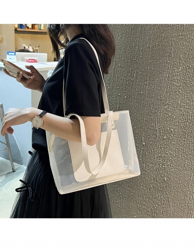 Replica Designer Transparent White Tote Bags For Women #798615 $9.69 USD for Wholesale