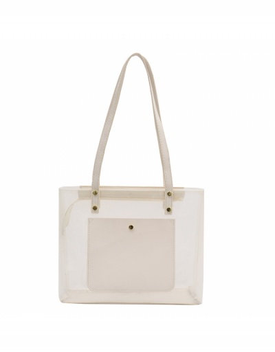 Replica Designer Transparent White Tote Bags For Women #798615 $9.69 USD for Wholesale