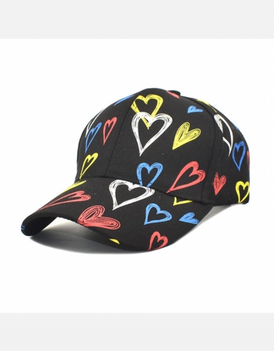 Replica White Heart Printed Unisex Cotton Baseball Cap  #798620 $11.84 USD for Wholesale