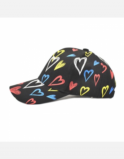 Replica White Heart Printed Unisex Cotton Baseball Cap  #798620 $11.84 USD for Wholesale