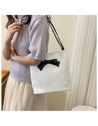 Replica  Fashion Cute Bow Tie Patch Street Tote Bags For Ladies #798624 $10.33 USD for Wholesale