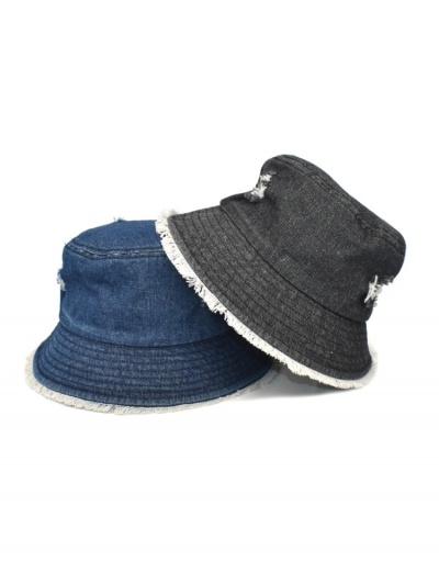 Trendy Denim Ripped Unisex Fisherman Hat  #798627 $12.74 USD, Wholesale Fashion Hats