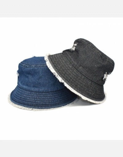 Replica Trendy Denim Ripped Unisex Fisherman Hat  #798627 $12.74 USD for Wholesale