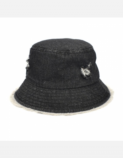 Replica Trendy Denim Ripped Unisex Fisherman Hat  #798627 $12.74 USD for Wholesale